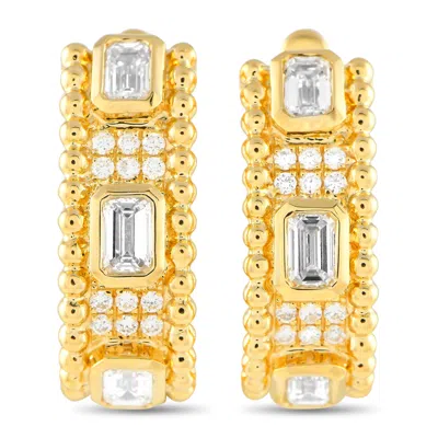 Lb Exclusive 18k Yellow Gold 2.25ct Diamond Earrings Aer-19786-y