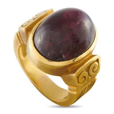 Lb Exclusive 18k Yellow Gold 24.70ct Ruby Ring Mf25-043026