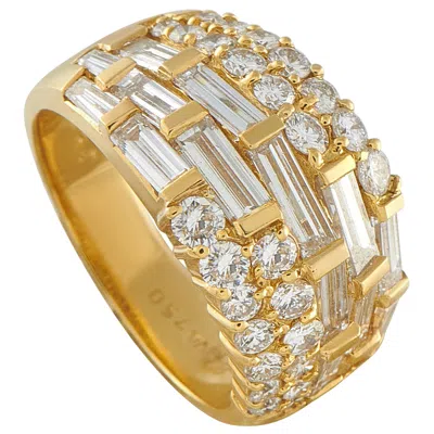 Pre-owned Lb Exclusive 18k Yellow Gold 3.10ct Diamond Ring Mf07-121525