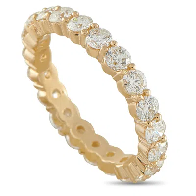 Lb Exclusive 18k Yellow Gold 3.40ct Diamond Eternity Band Ring Mf03-121525