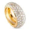 Lb Exclusive 18k Yellow Gold 3.40ct Diamond Eternity Band Ring Mf06-071025 In Gold