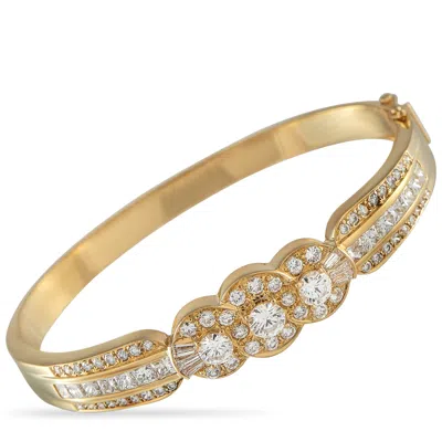 Lb Exclusive 18k Yellow Gold 3.60ct Diamond Bracelet Mf08-061725