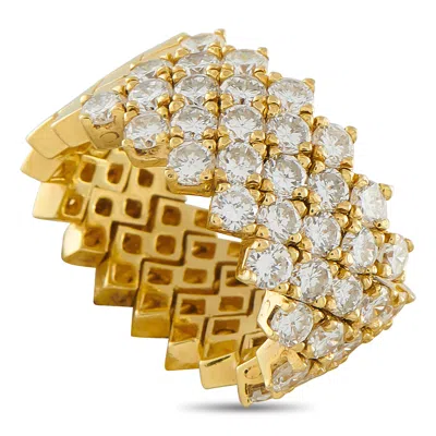 Lb Exclusive 18k Yellow Gold 3.74ct Diamond Ring Mf09-112425