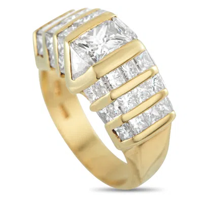 Lb Exclusive 18k Yellow Gold 4.34ct Diamond Ring Mf46-122325