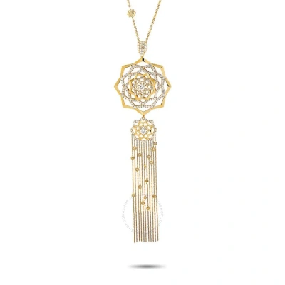 Lb Exclusive 18k Yellow Gold 5.33 Ct Diamond Pendant Necklace In Multi-color