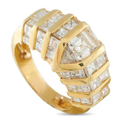 Lb Exclusive 18k Yellow Gold 5.50ct Diamond Ring Mf07-011326