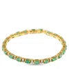Lb Exclusive 18k Yellow Gold 5.50ct Emerald And Diamond Bracelet Mf13-082025 In Gold