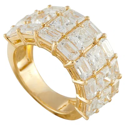 Pre-owned Lb Exclusive 18k Yellow Gold 7.50ct Diamond Ring Alr-20759-y