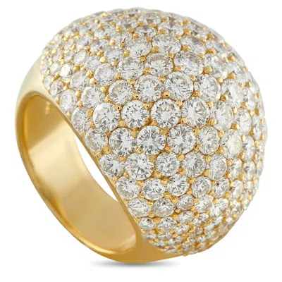 Lb Exclusive 18k Yellow Gold 8.24ct Diamond Dome Ring Mf33-031226