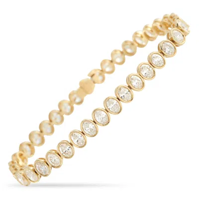 Lb Exclusive 18k Yellow Gold 9.30ct Diamond Bracelet Alb-18556-2-y