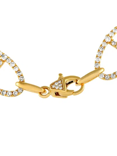 Pre-owned Lb Exclusive 18k Yellow Gold Diamond Bracelet