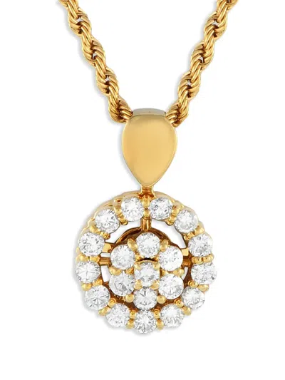 Pre-owned Lb Exclusive 18k Yellow Gold Diamond Necklace