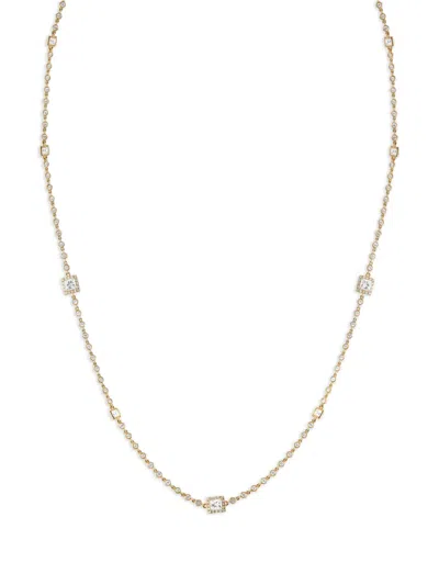 Pre-owned Lb Exclusive 18k Yellow Gold Diamond Necklace