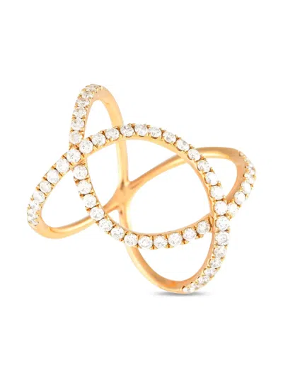 Pre-owned Lb Exclusive 18k Yellow Gold Diamond Ring