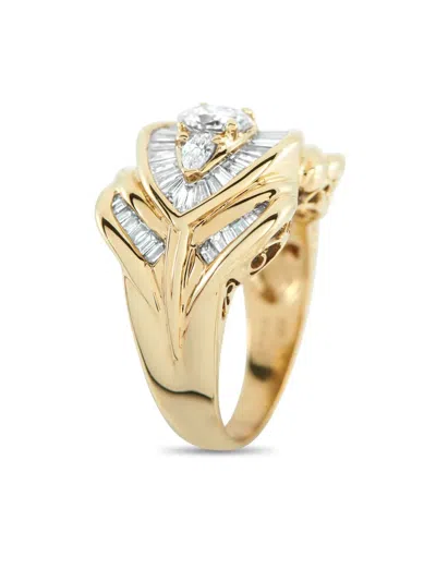Pre-owned Lb Exclusive 18k Yellow Gold Diamond Ring