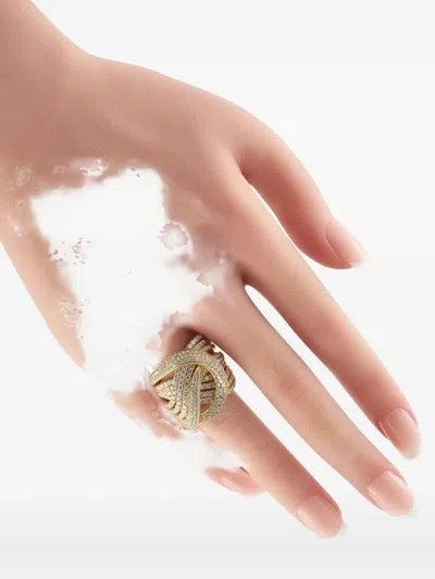 Pre-owned Lb Exclusive 18k Yellow Gold Diamond Ring