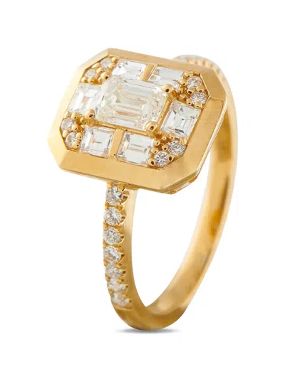 Pre-owned Lb Exclusive 18k Yellow Gold Diamond Ring