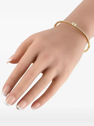 Pre-owned Lb Exclusive 18k Yellow Gold Odelia Diamond Bangle