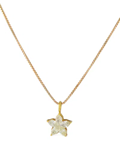 Pre-owned Lb Exclusive 18kt Rose Gold Diamond Pendant Necklace