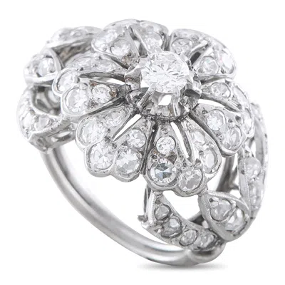 Lb Exclusive Antique 1.30ct Platinum Diamond Ring Mf01-050526 In White