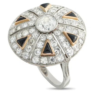 Lb Exclusive Antique Platinum 1.75ct Diamond Ring Mf27-050426 In Metallic