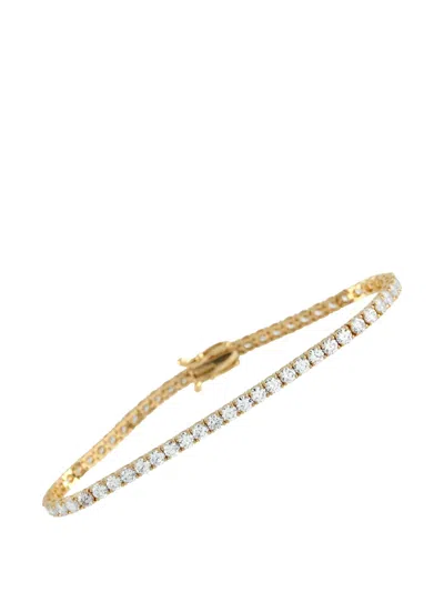 Pre-owned Lb Exclusive Diamond 14k Yellow Gold Bracelet