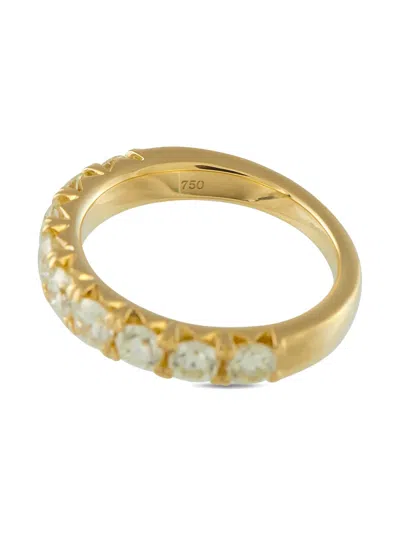Pre-owned Lb Exclusive Diamond Band Ring In Gold