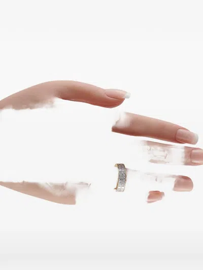 Pre-owned Lb Exclusive Diamond Band Ring In Gold