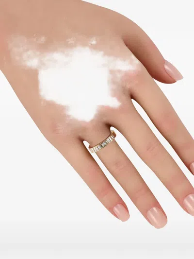 Pre-owned Lb Exclusive Diamond Band Ring In Gold