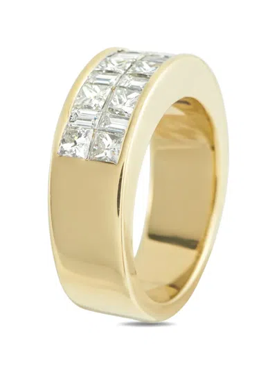 Pre-owned Lb Exclusive Diamond Band Ring In Gold