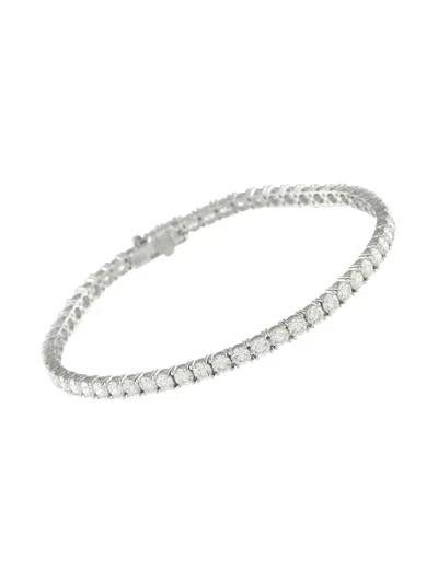 Pre-owned Lb Exclusive Diamond Bracelet In Silver
