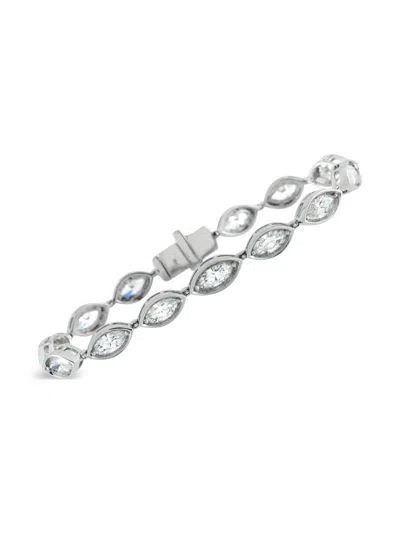 Pre-owned Lb Exclusive Diamond Bracelet In Silver