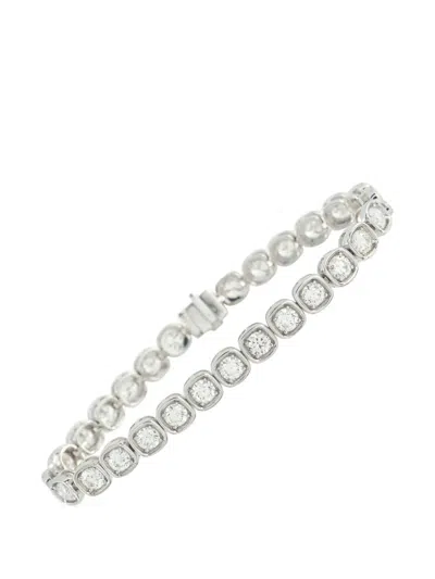 Pre-owned Lb Exclusive Diamond Bracelet In Silver