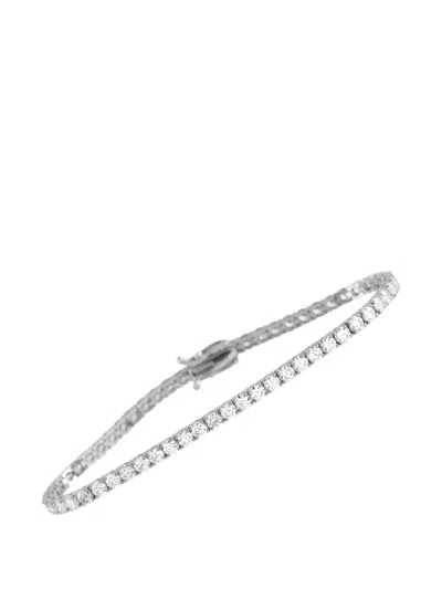 Pre-owned Lb Exclusive Diamond Bracelet In Silver