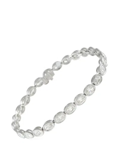 Pre-owned Lb Exclusive Diamond Bracelet In Silver