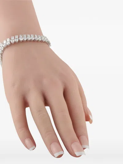 Pre-owned Lb Exclusive Diamond Bracelet In Silver