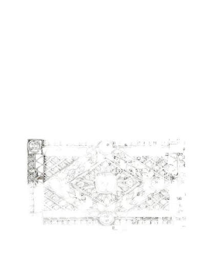 Pre-owned Lb Exclusive Diamond Brooch In Silver