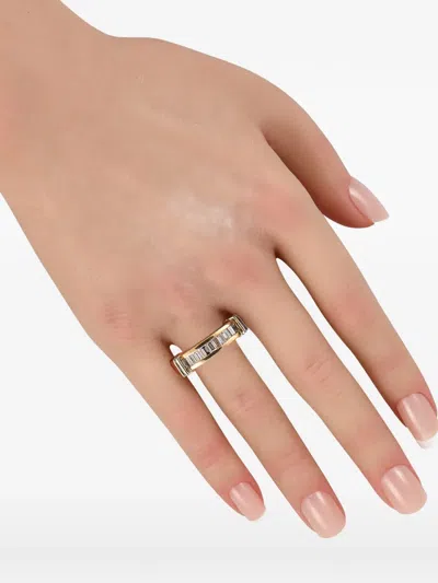 Pre-owned Lb Exclusive Diamond Channel-set Ring In Gold