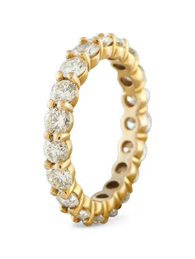 Pre-owned Lb Exclusive Diamond Eternity Ring In Gold