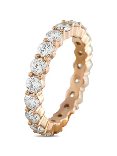 Pre-owned Lb Exclusive Diamond Eternity Ring In Pink
