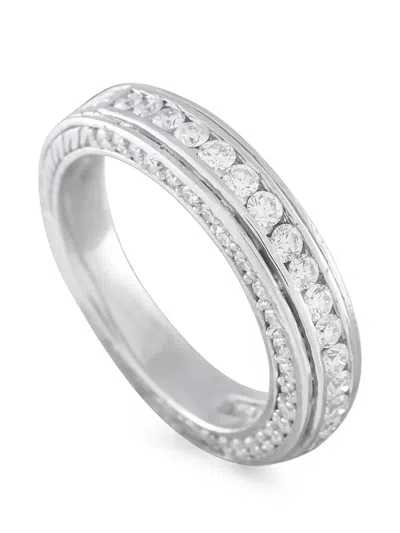 Pre-owned Lb Exclusive Diamond Eternity Ring In Silver