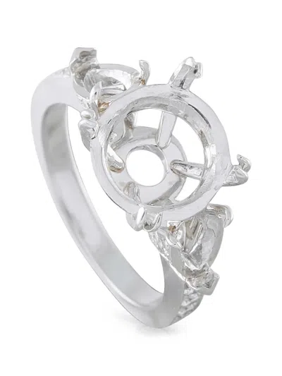Pre-owned Lb Exclusive Diamond Heart Ring In Silver