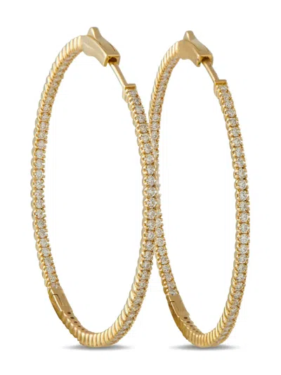 LB EXCLUSIVE DIAMOND HOOP EARRINGS