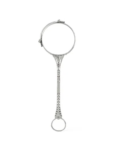 Pre-owned Lb Exclusive Diamond Lorgnette In Silver