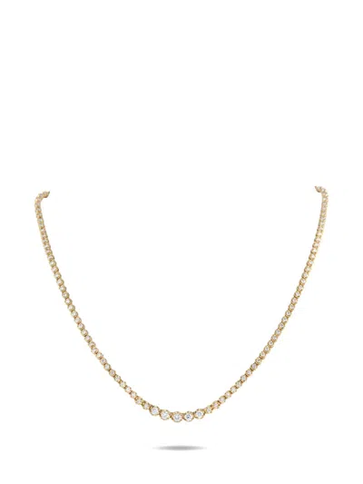 Pre-owned Lb Exclusive Diamond Necklace In Gold