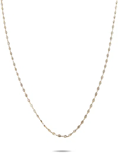 Pre-owned Lb Exclusive Diamond Necklace In Gold