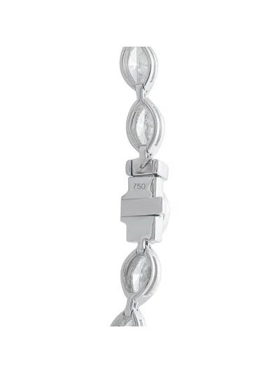 Pre-owned Lb Exclusive Diamond Necklace In Silver