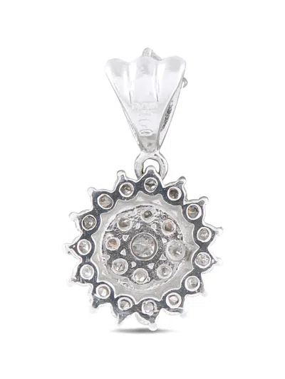 Pre-owned Lb Exclusive Diamond Pendant In Silver