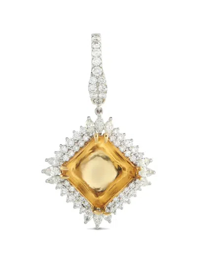 Pre-owned Lb Exclusive Diamond Pendant In Silver