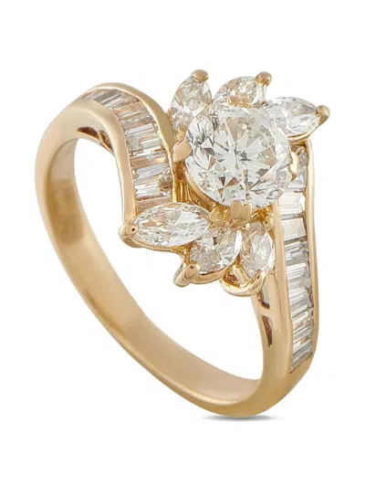 Pre-owned Lb Exclusive Diamond Ring In Gold